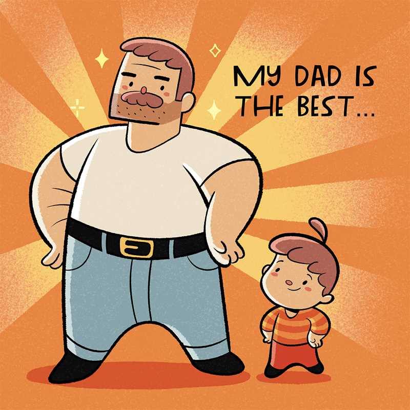 Growing up with Dad by David Calcano