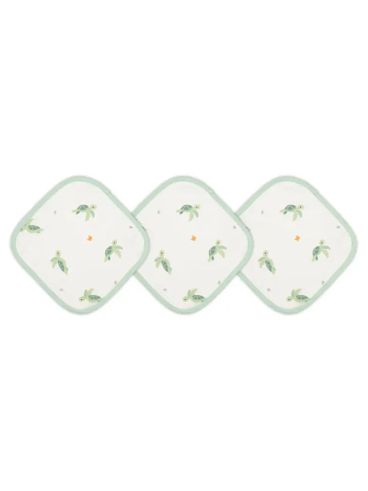Turtle Washcloth Set