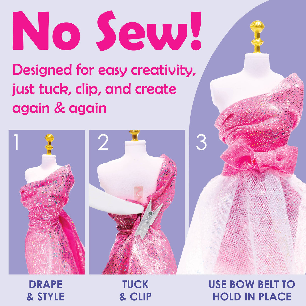 Designed By You Glam Fashion Design Studio Craft Kit