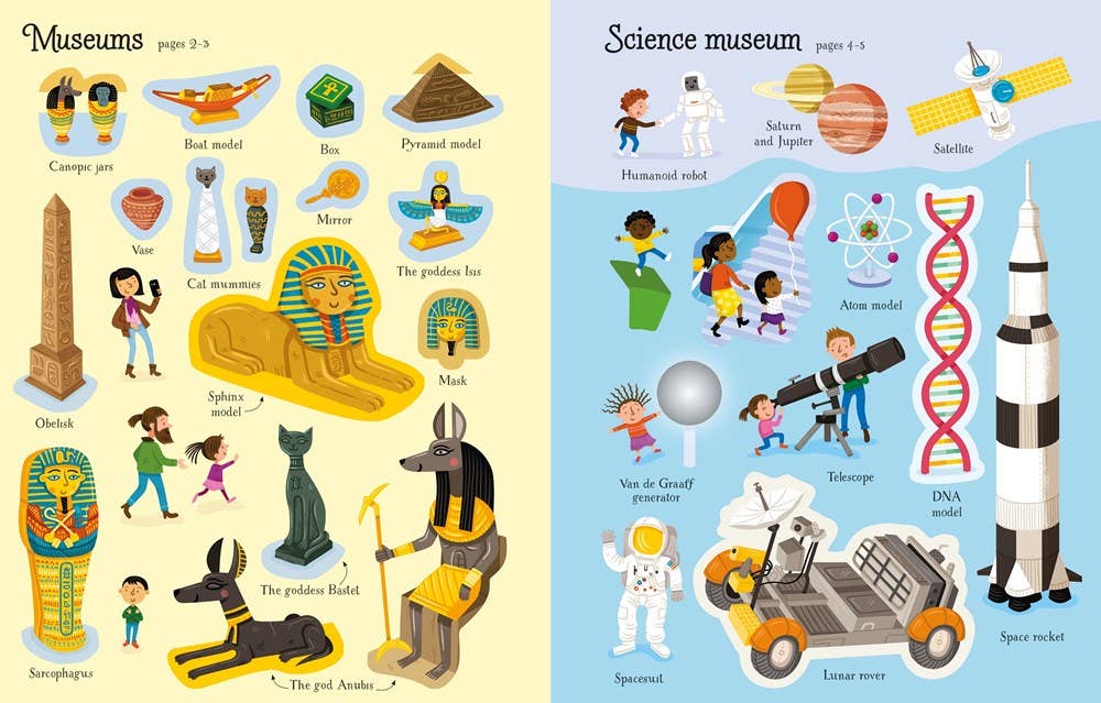 First Sticker Book Museums : Usborne