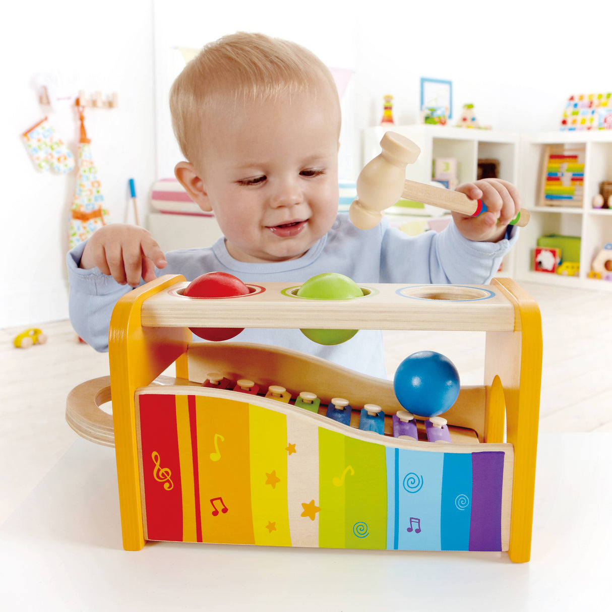 Hape Pound&Tap Bench - Musical Toy w/ Xylophone for Toddlers