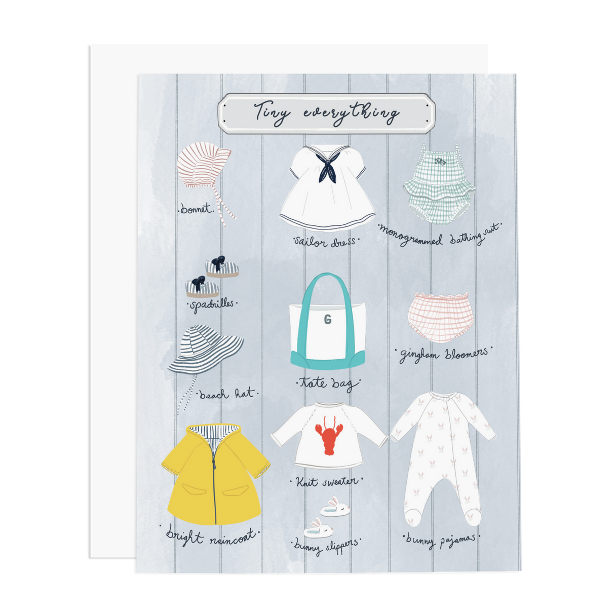 Tiny Everything Girl Greeting Card
