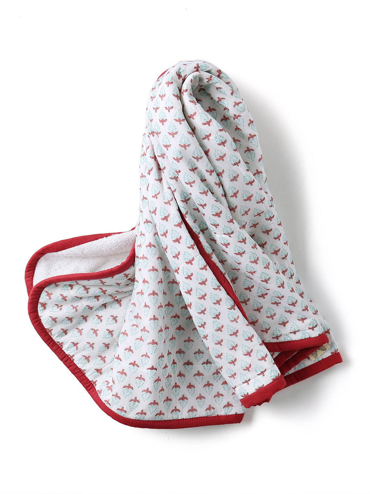 Hooded Towel: Handmade, Block-Printed Cotton, Baby/Toddler
