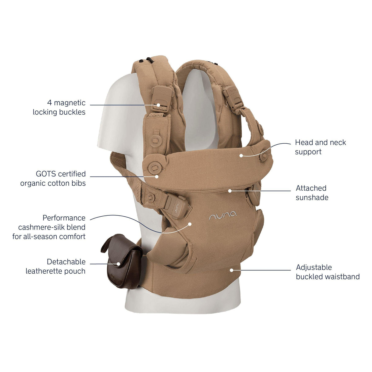 New! Nuna CUDL LUXE Baby Carrier