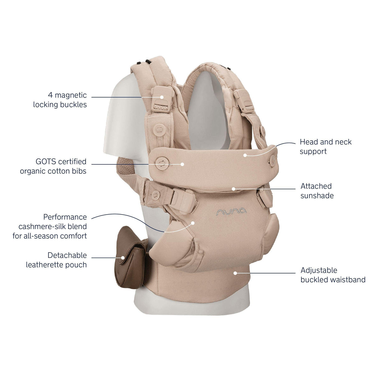 New! Nuna CUDL LUXE Baby Carrier