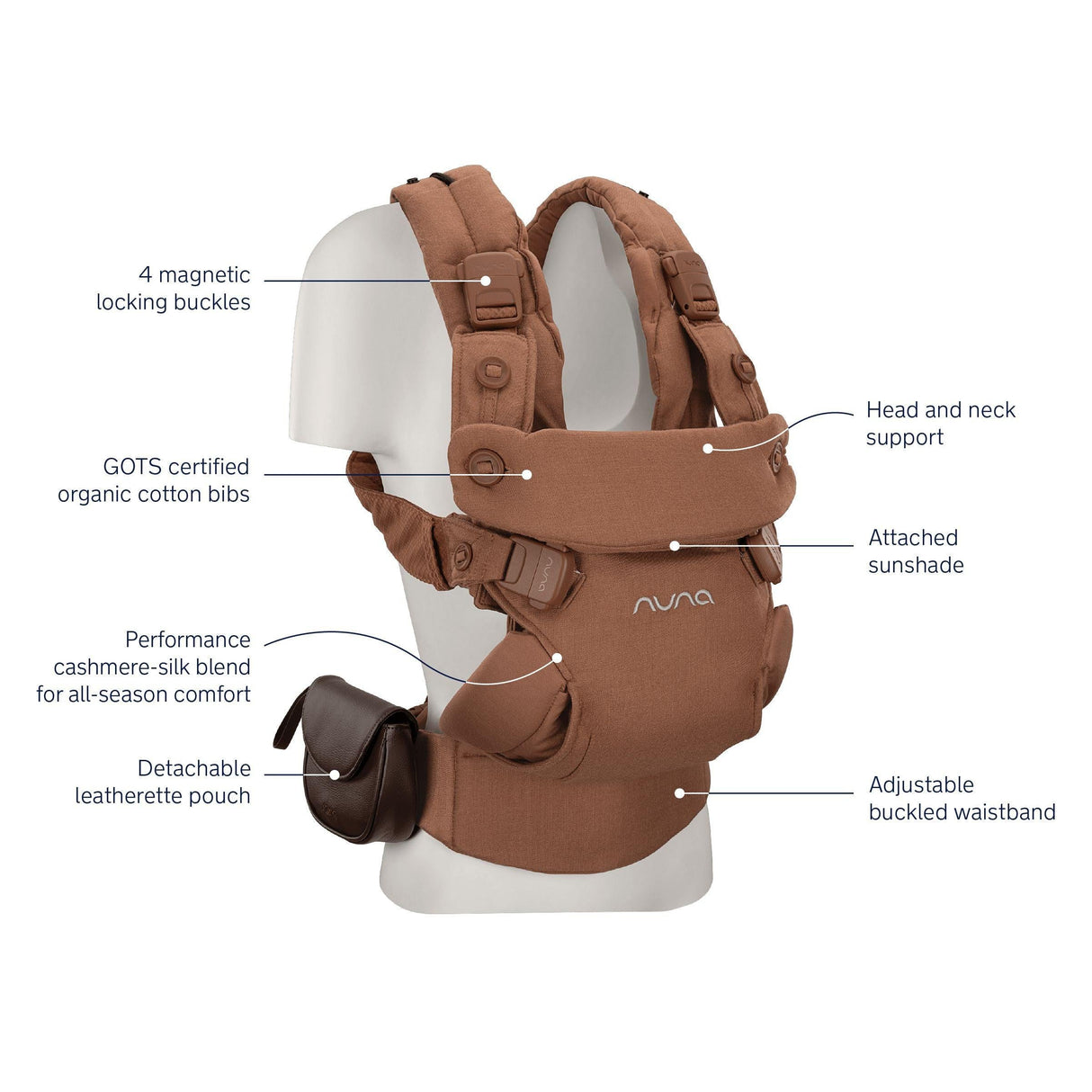 New! Nuna CUDL LUXE Baby Carrier