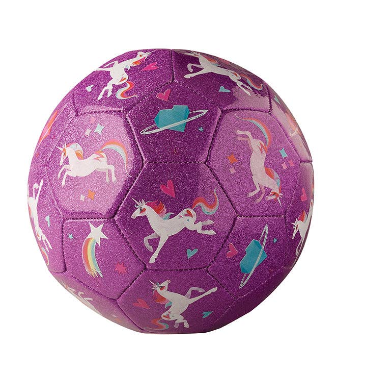 Size 2 Glitter Soccer Ball - Unicorn Galaxy