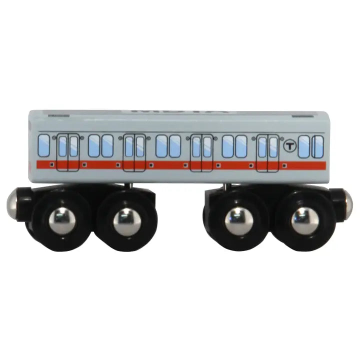 Boston Mbta Red Line Wooden Toy Train