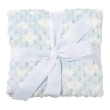Blue Cozy Cloud Baby Blanket