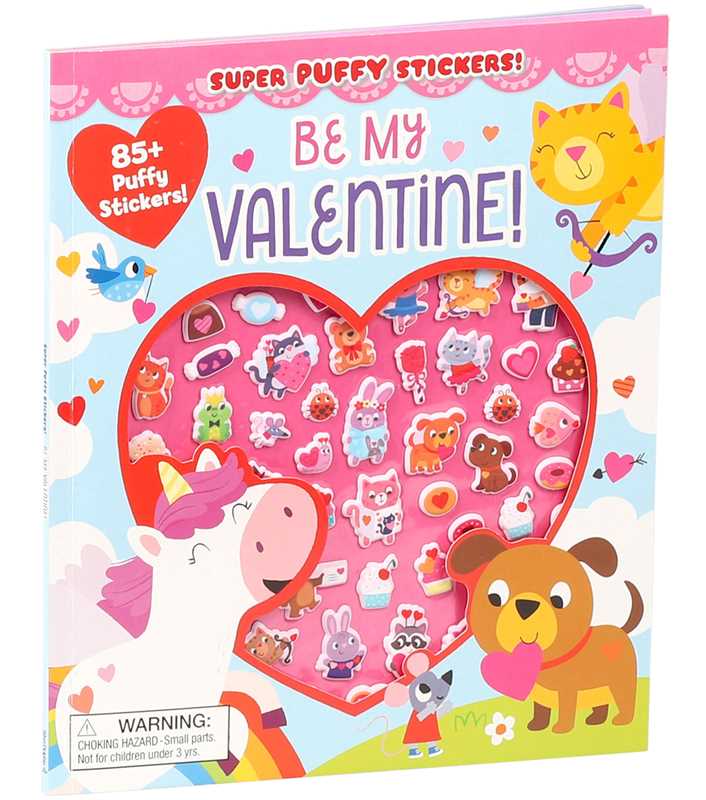 Super Puffy Stickers! Be My Valentine! by