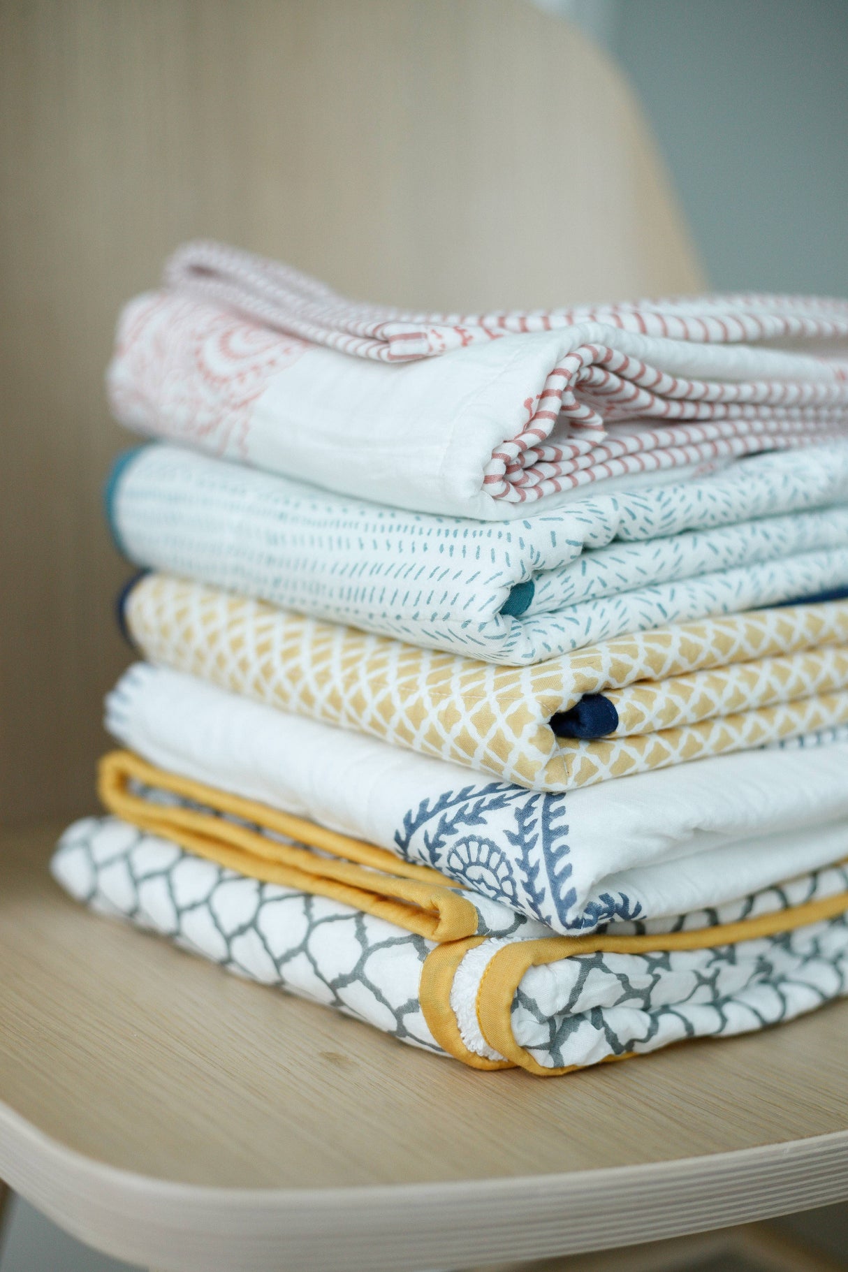 Hooded Towel: Handmade, Block-Printed Cotton, Baby/Toddler