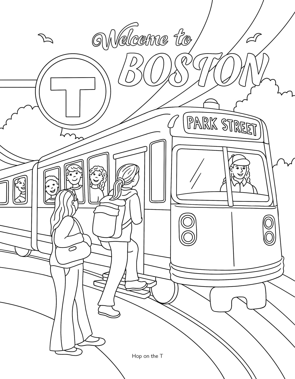 Color Me In Boston: A Coloring Book For All Ages
