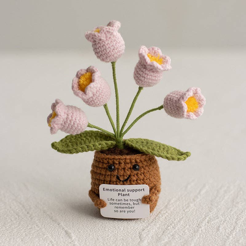 Handmade Knitted Potted Plants Cotton Desk Decor