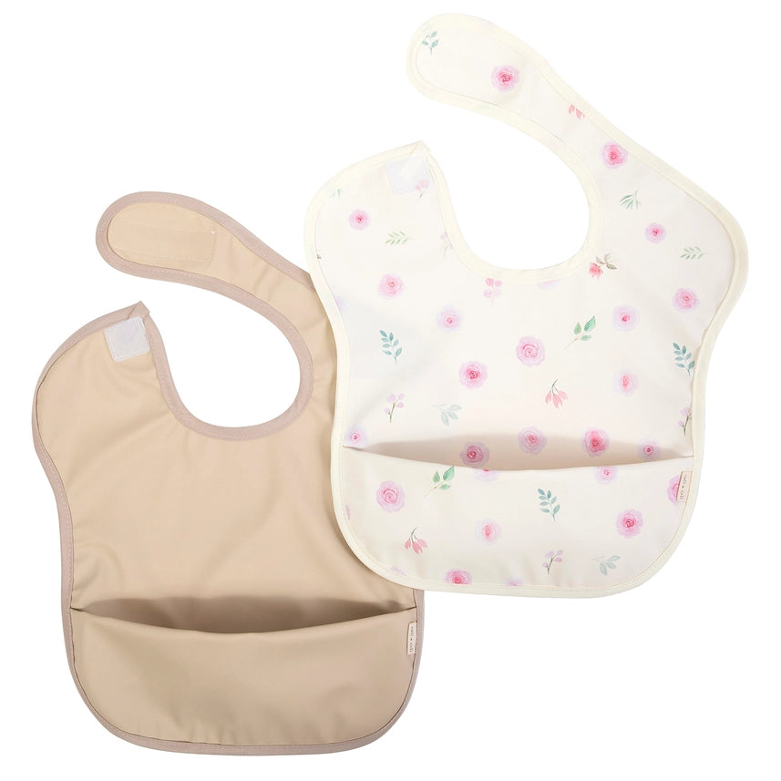 Short Sleeve Smock Baby Bib