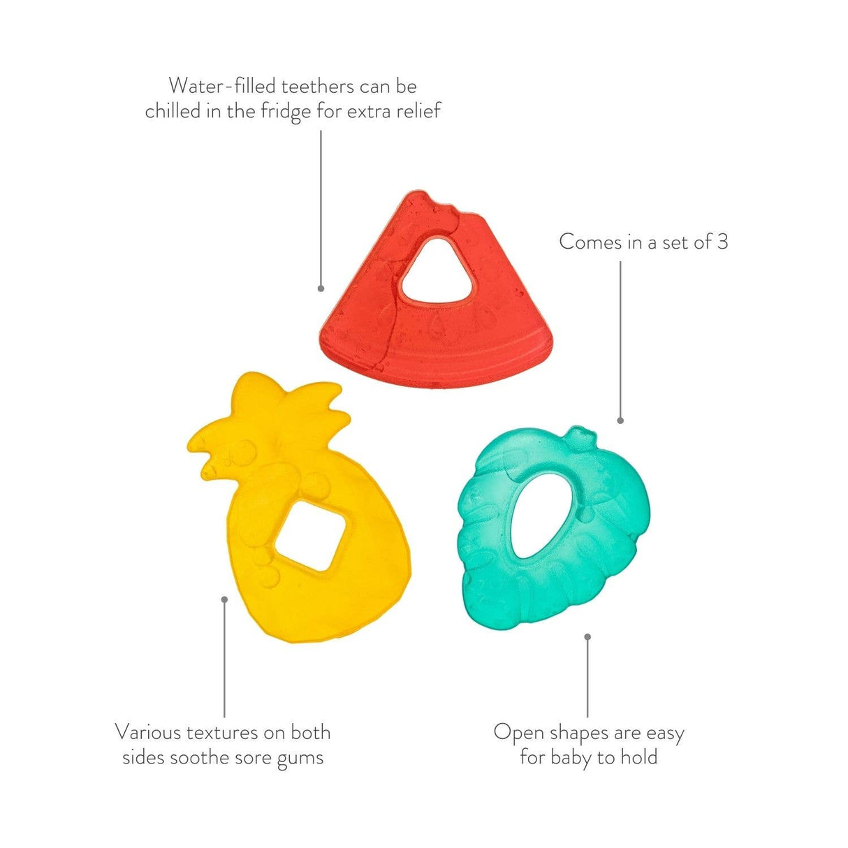*NEW OPTION* Cutie Coolers™ Water Filled Teethers (3-pack)