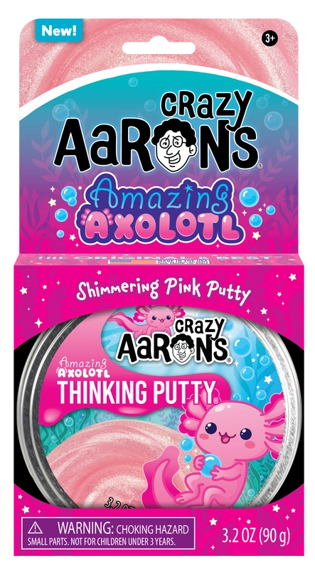 Amazing Axolotl - Full Size 4" Thinking Putty Tin