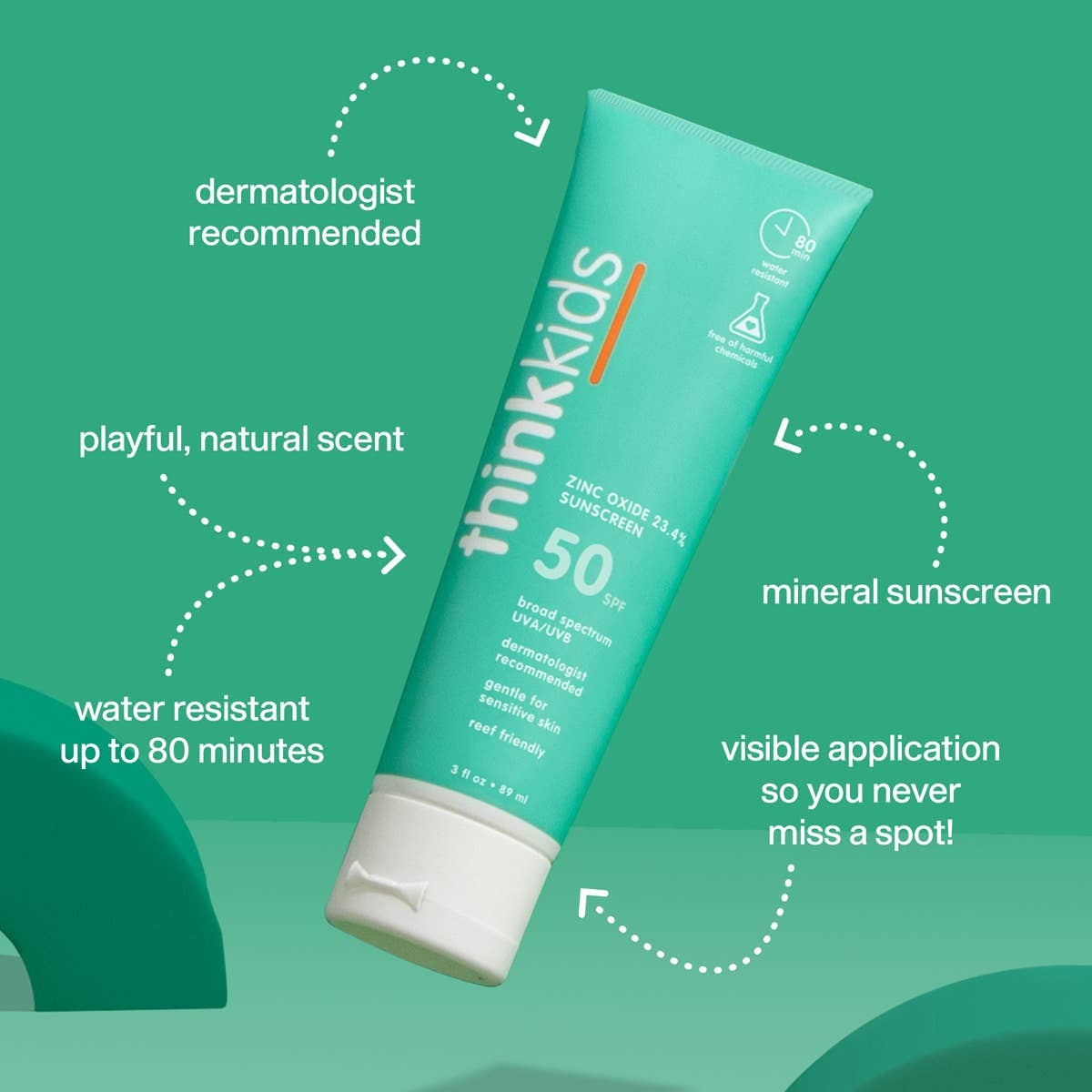 Think Kids SPF 50 Sunscreen 3 oz