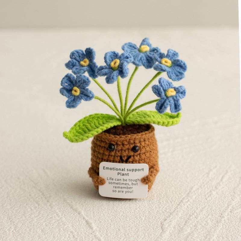 Handmade Knitted Potted Plants Cotton Desk Decor
