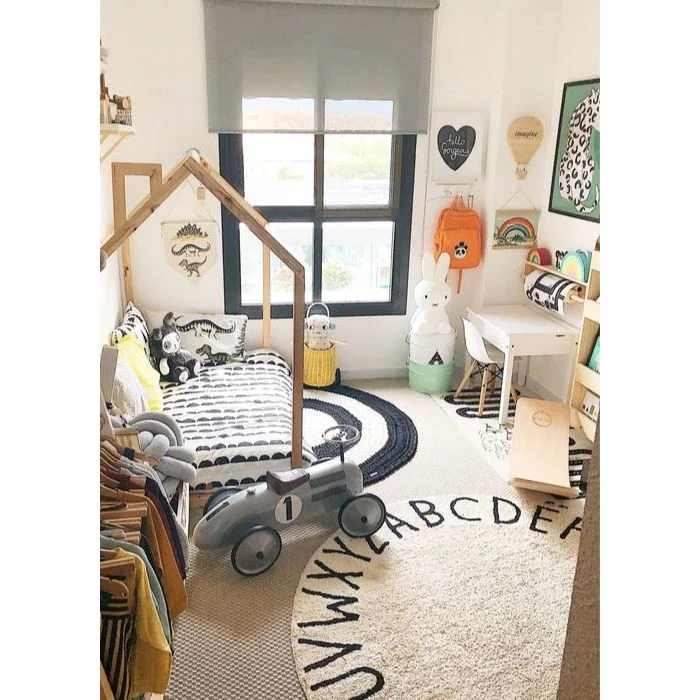 Round Abc Natural-Black