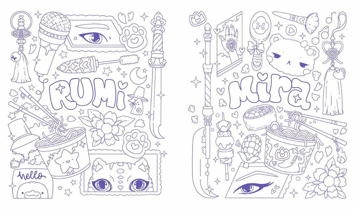 Unofficial KPop Demon Hunters Activity Book by Lila Violet