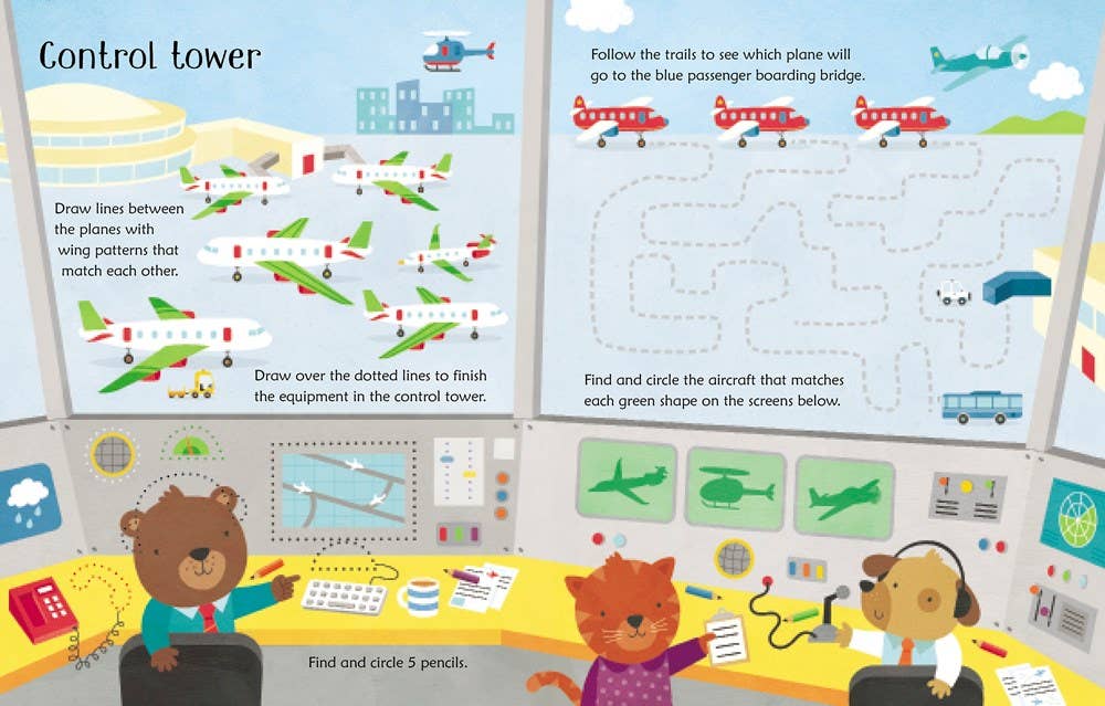 Wipe-Clean Airport Activities : Usborne