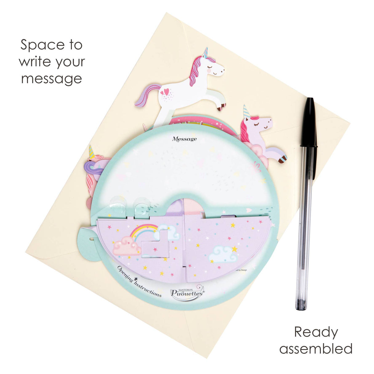 Santoro Pirouette Birthday Unicorn