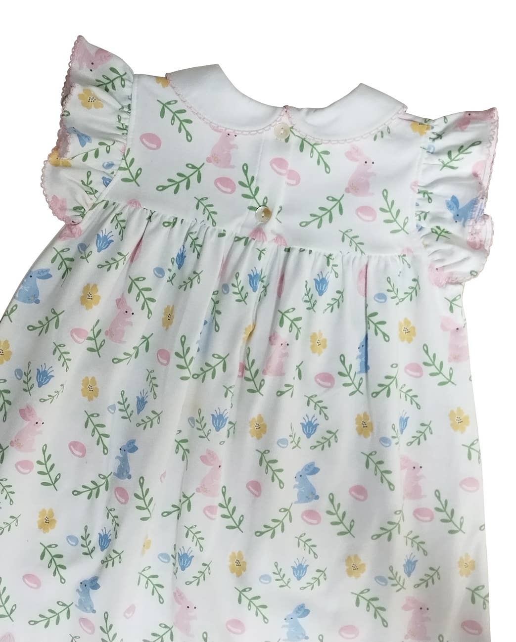 Girl's Float dress Easter floral with Bunnies