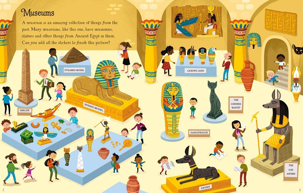 First Sticker Book Museums : Usborne