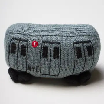 Organic Baby Toys - Newborn Rattles | Subway Train Car (Handmade)