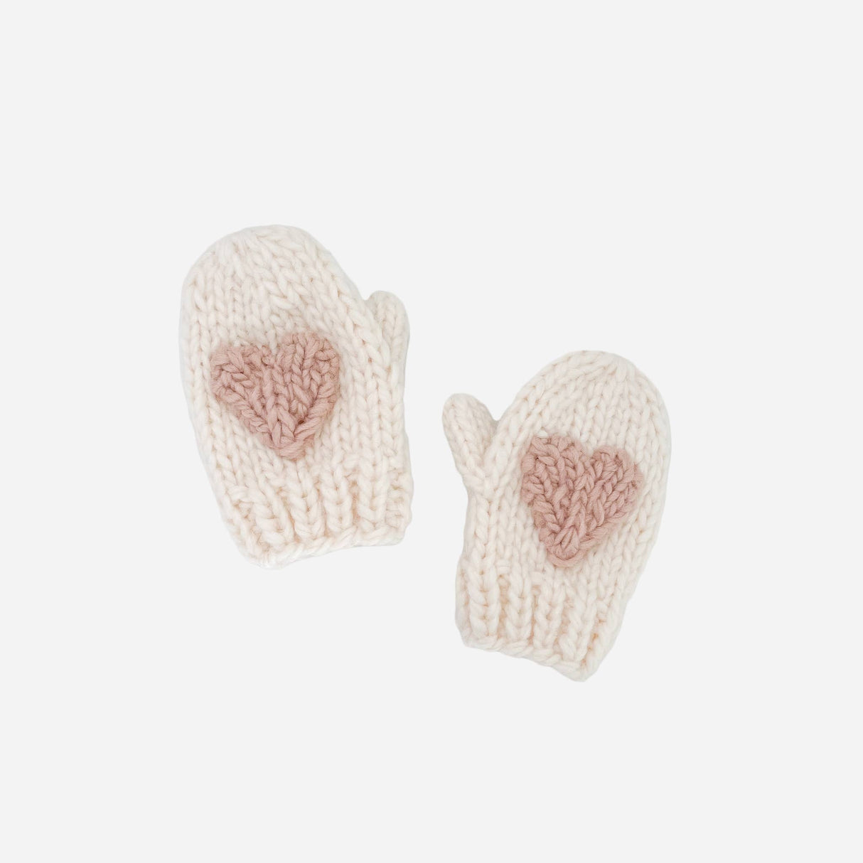 Heart Mittens, Blush | Baby & Kid Valentine's