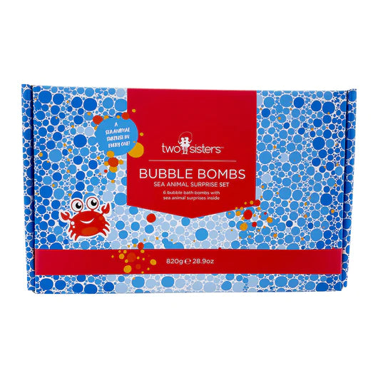 6 pack Sea Animal Bath Bombs for Kids with Toy Surprises