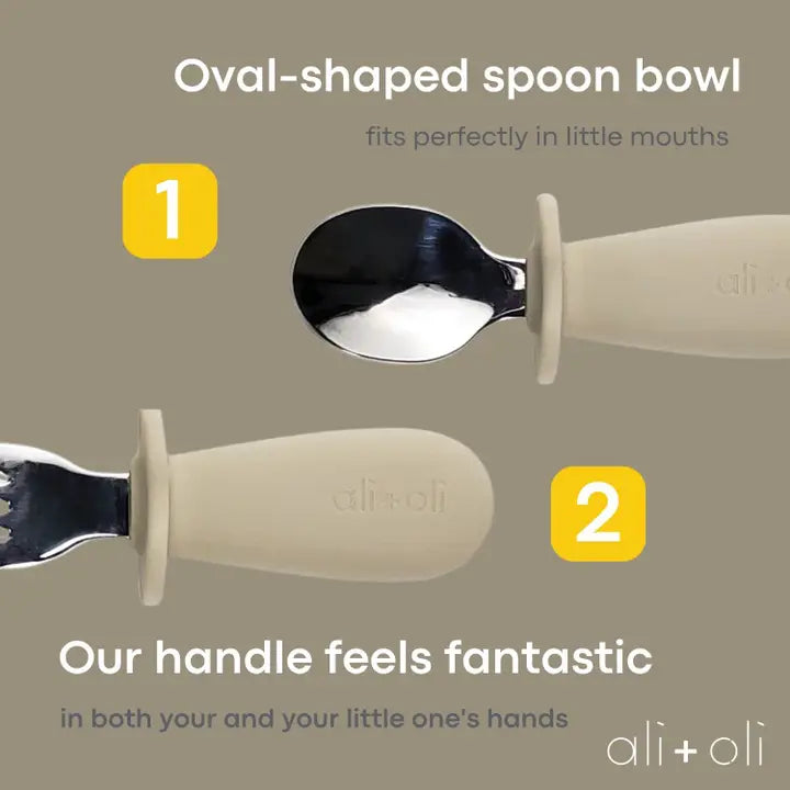 Ali+Oli Spoon & Fork Learning Set for Toddlers-6m+