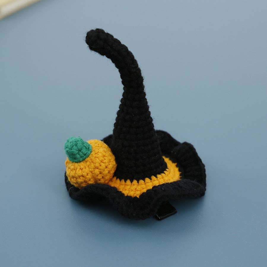 Colorful Princess Crochet Hat Hair Clip Handmade Hair Accessory