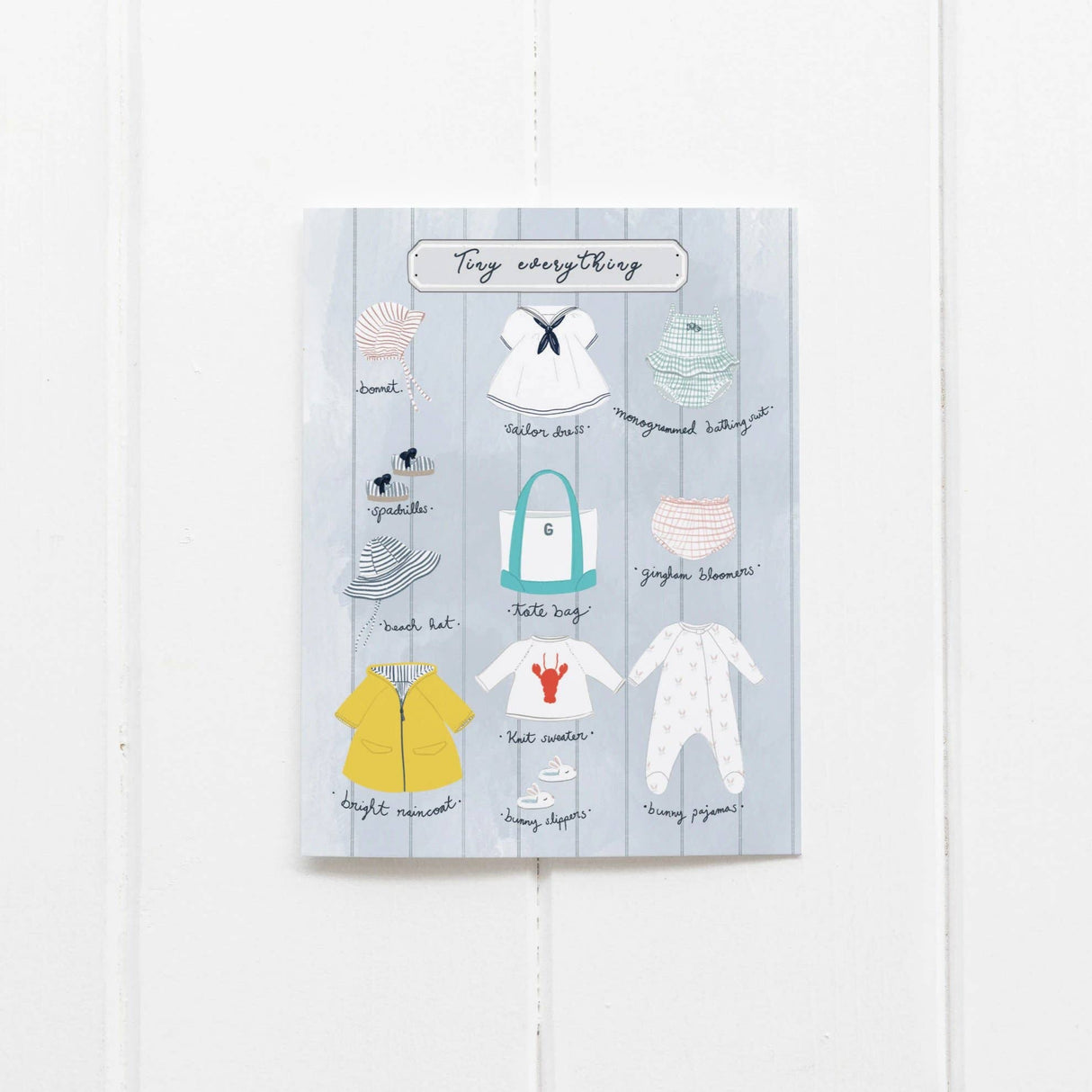 Tiny Everything Girl Greeting Card