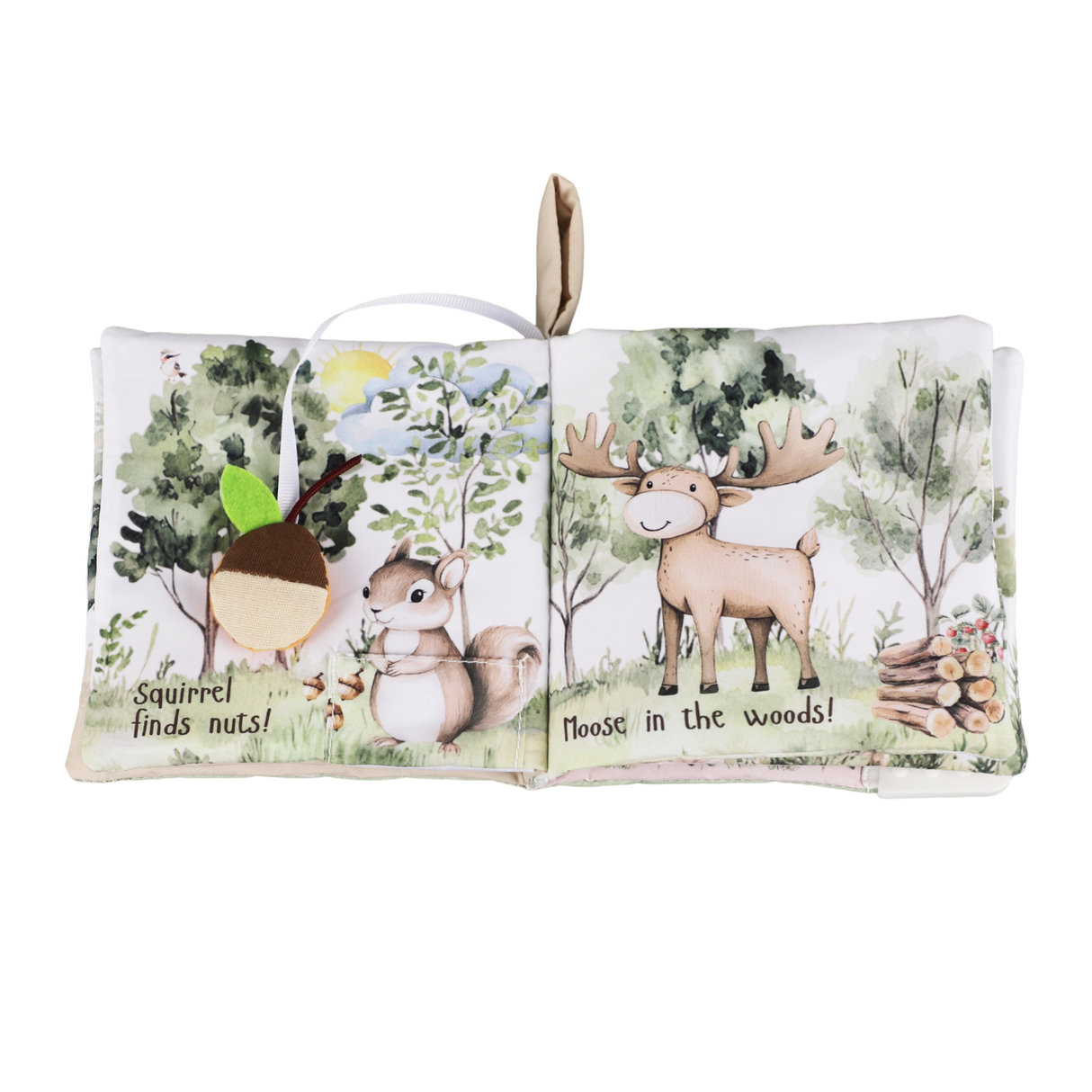 Forest Friends – 10-Page Crinkle Cloth Book for Toddlers