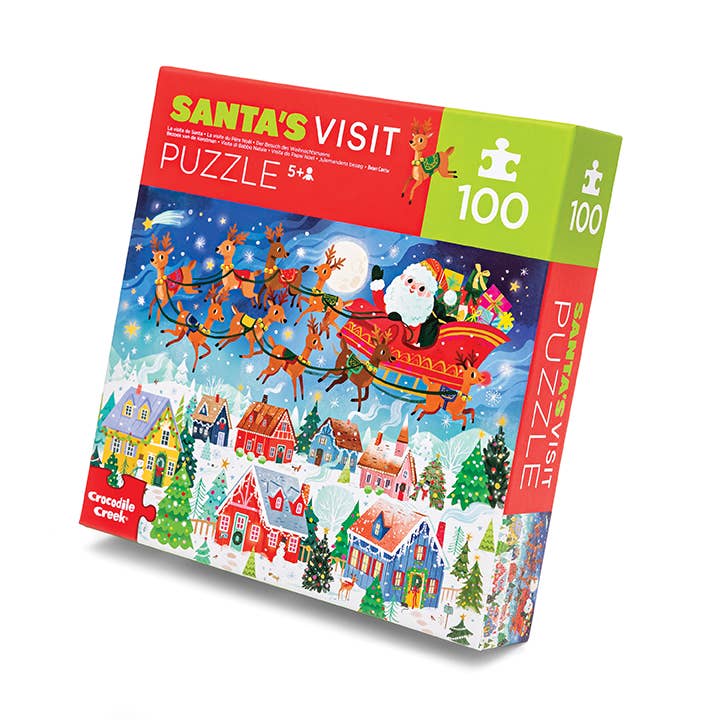 100-Piece Puzzle - Santa's Visit