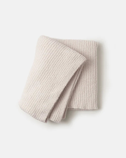 7AM Cushy Ribbed Blanket - Fuzzy
