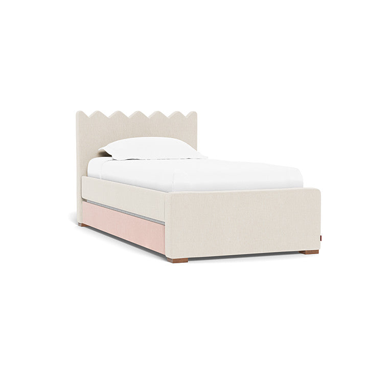 Petal Pink Trundle Fabric (Performance Heathered)