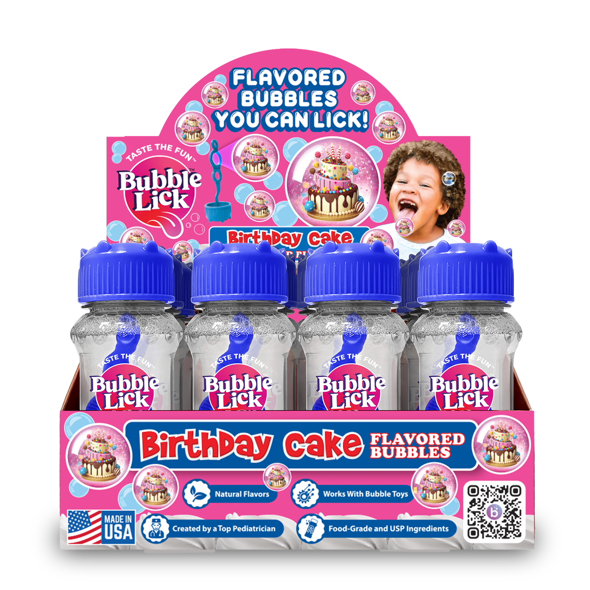 BubbleLick™ Birthday Cake Bubbles