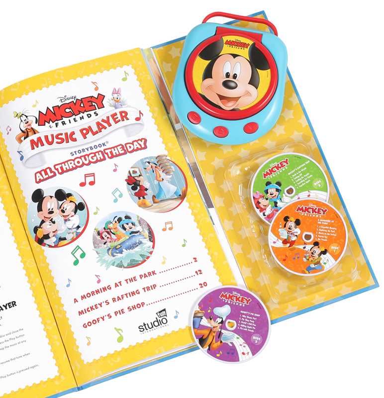 Disney Mickey Mouse: All Through the Day Music Player Storybook by
