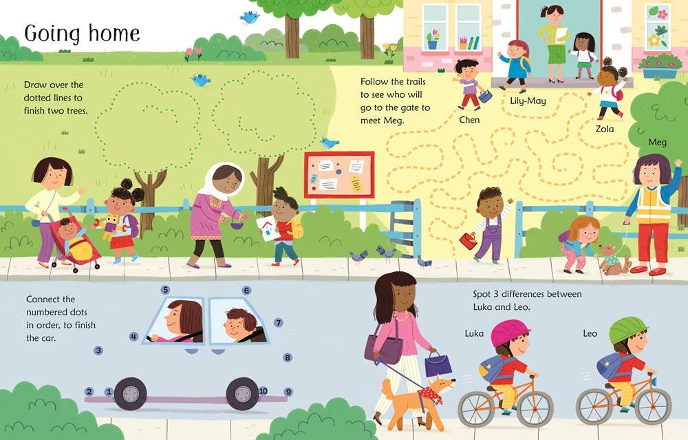 Wipe-Clean Starting School Activities : Usborne