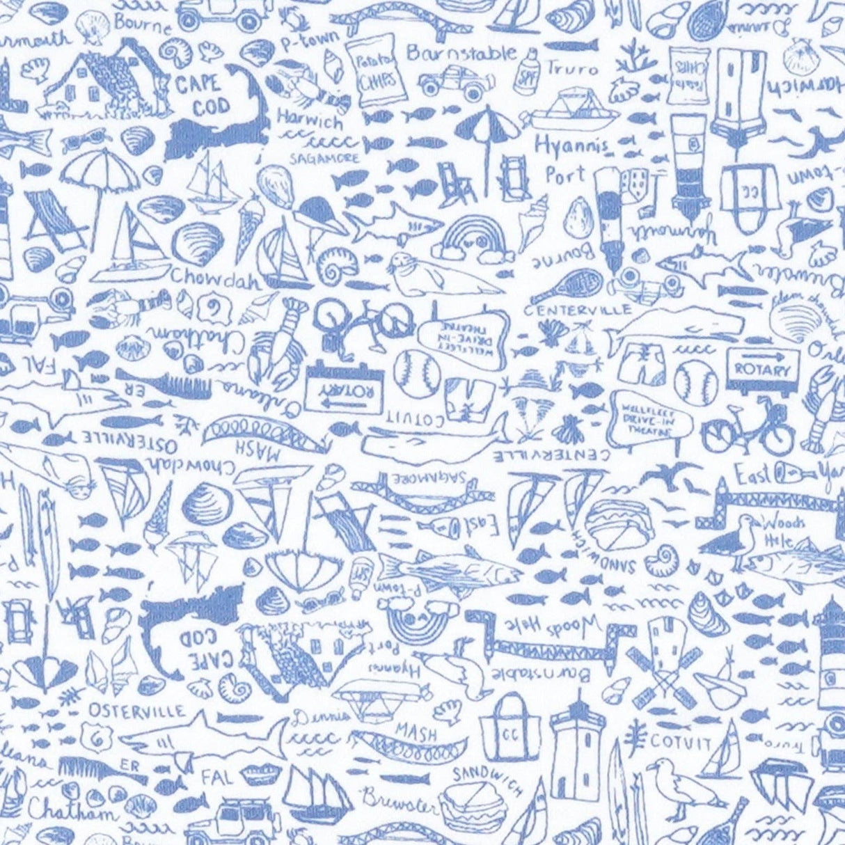 Cape Cod Zip Baby Onesie