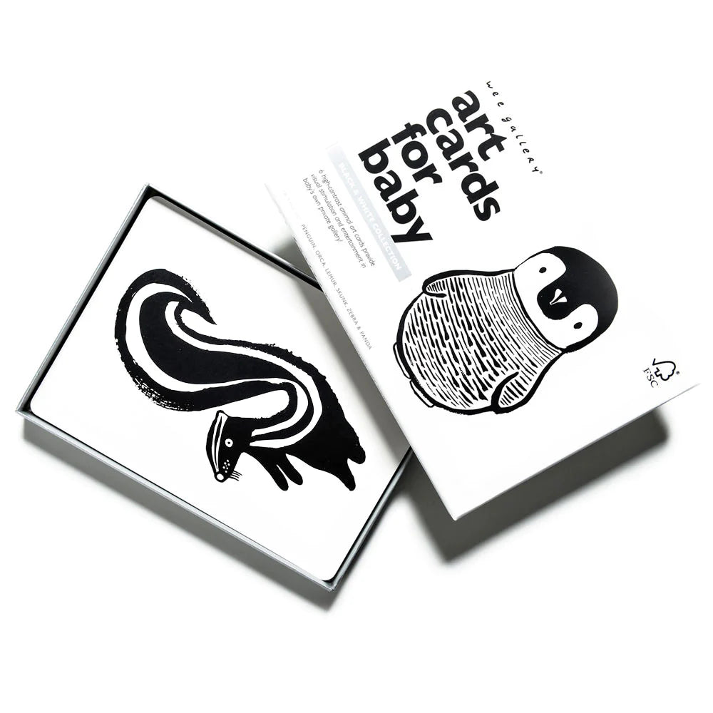 Black and White Art Cards