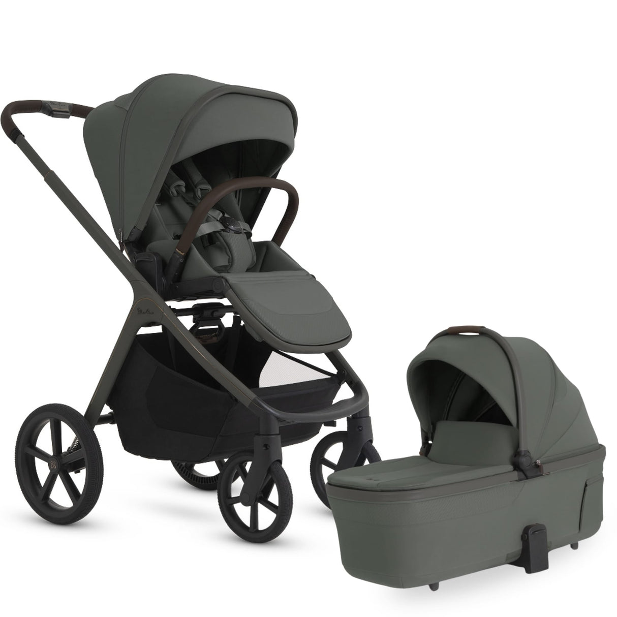 Silver Cross Cove 2 Full-Size All-Terrain Stroller + Bassinet Bundle