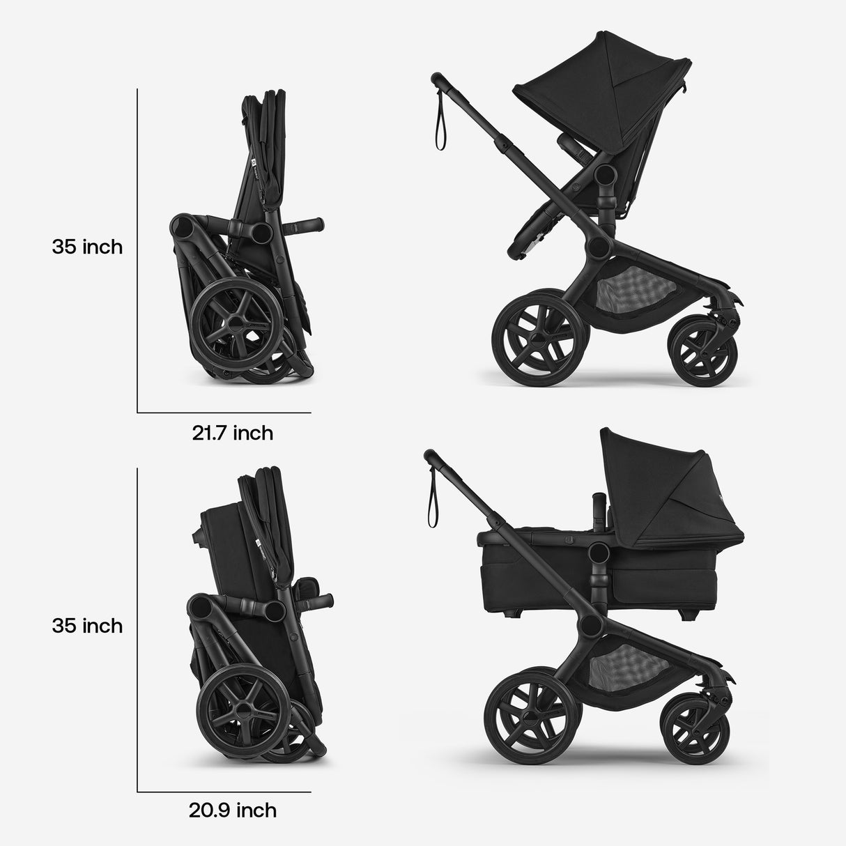Bugaboo Fox 5 Renew Stroller (w bassinet and seat)