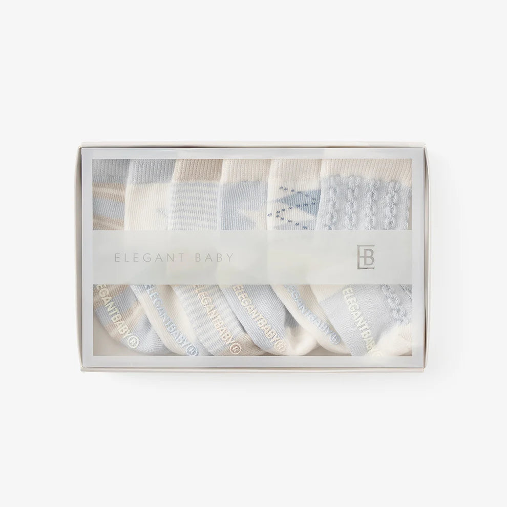 Elegant Baby 6pk Socks 0-12 months