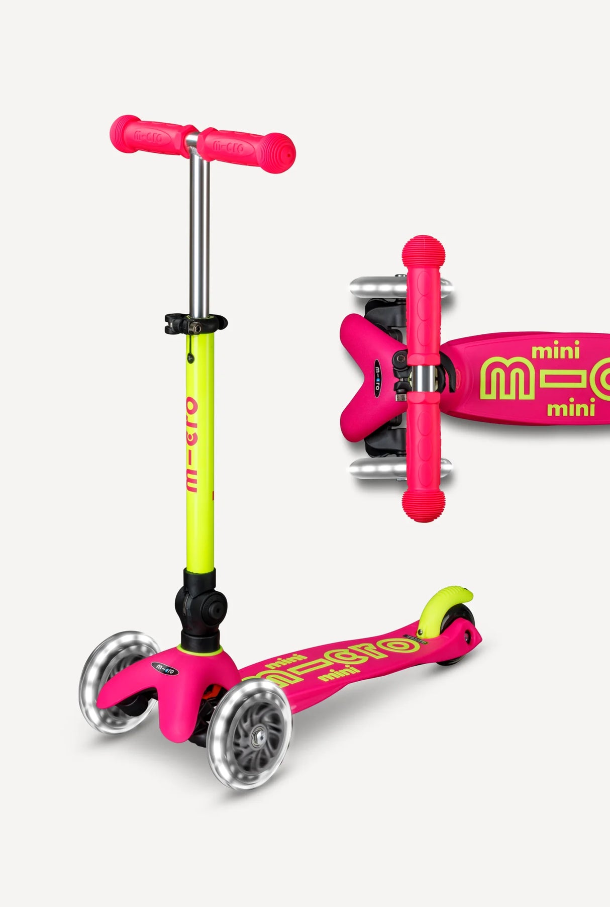 Micro Kickboard Mini Delux LED Foldable Scooter