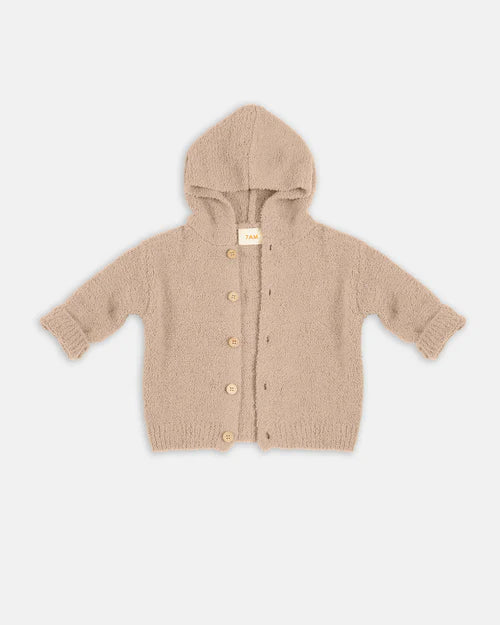 Hooded Cardigan - Fuzzy