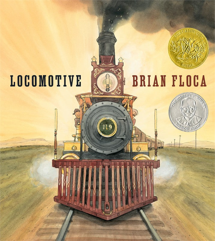 Children’s picture book "Locomotive" by Brian Floca, depicting the history and journey of steam trains