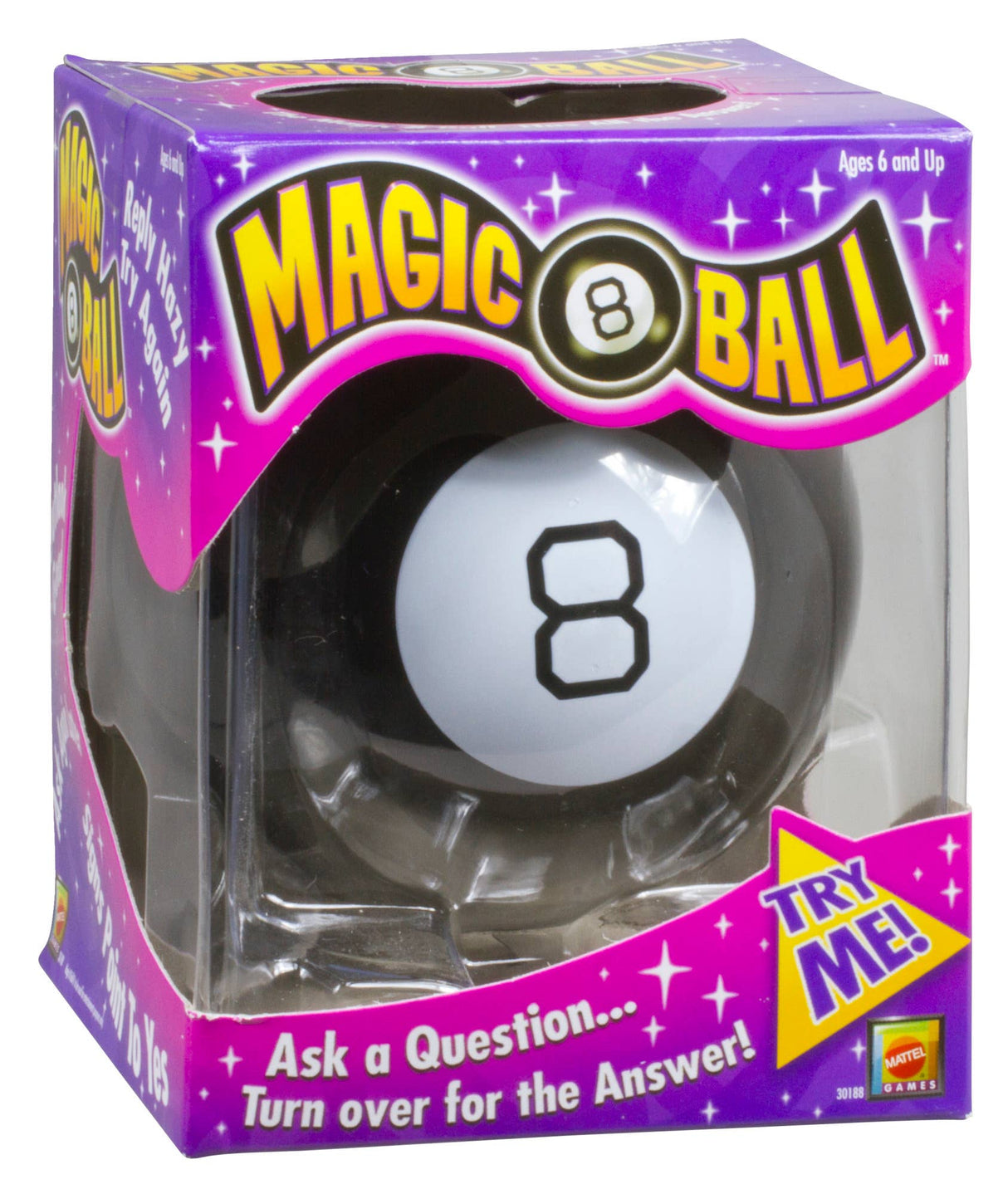 Mattel Games Magic 8 Ball, classic fortune-telling toy for fun and games